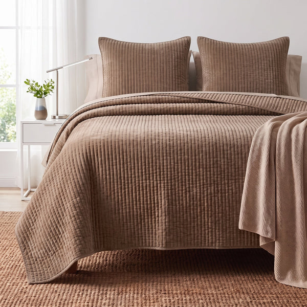 Palazzo Velvet Coverlet – Bronze