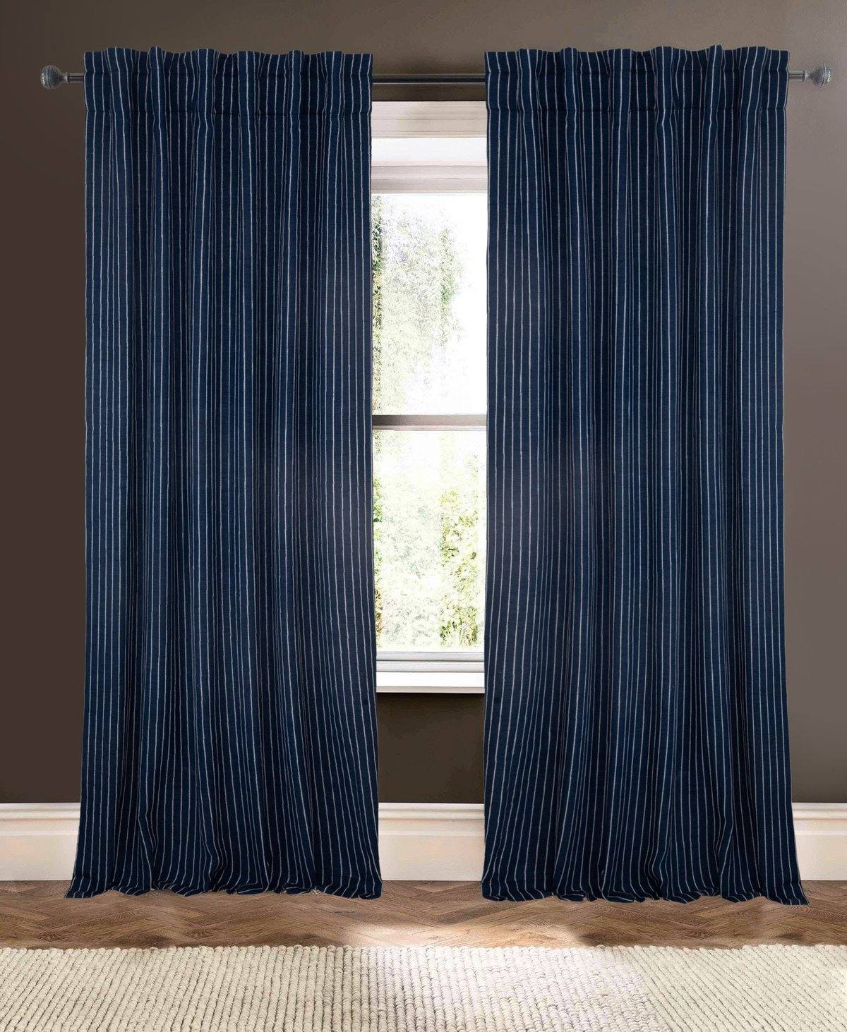 drapery panel - Dark Navy Blue