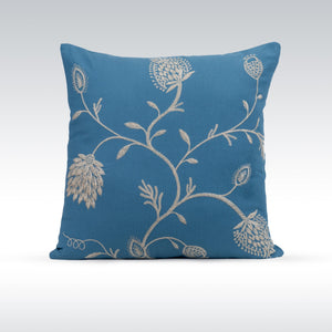 #Blush Decorative Throw Pillow - Provincial Blue