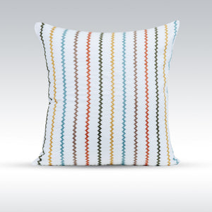 #Vibrant Decorative Throw Pillow - White