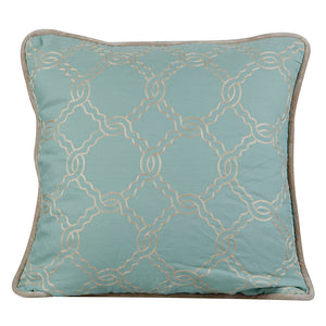 #Zen Decorative Throw Pillow - Charlotte Blue
