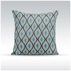 GRID-THUMB: #Aesthetic Decorative Throw Pillow - Charlotte Blue