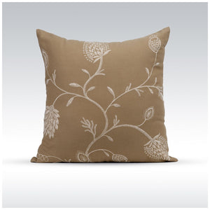 GRID-THUMB: #Blush Decorative Throw Pillow - Khaki