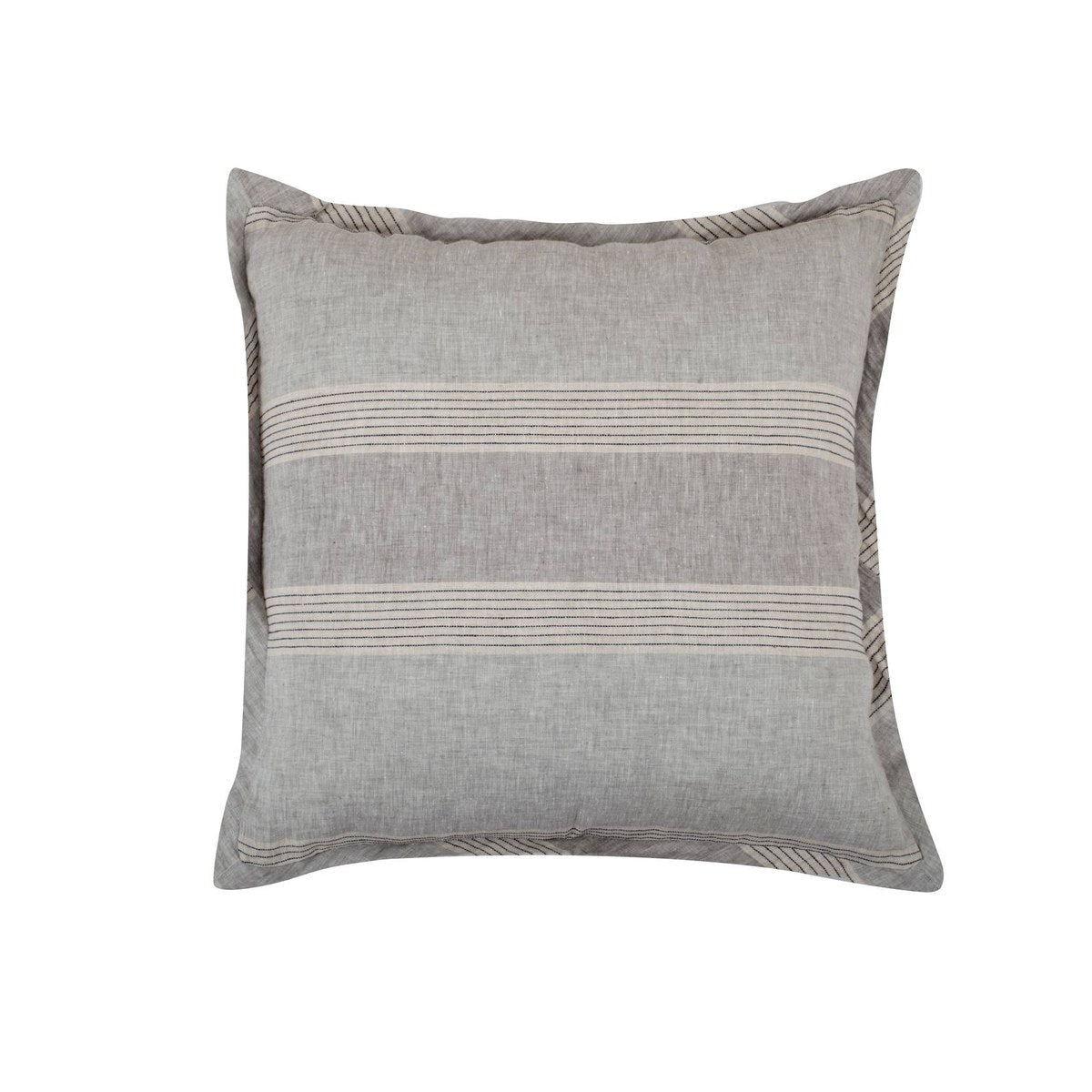 GRID-THUMB: #Catalina Decorative Throw Pillow - Gray/Ivory