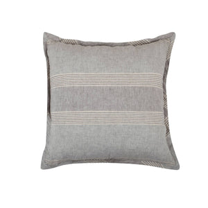 GRID-THUMB: #Catalina Decorative Throw Pillow - Gray/Ivory