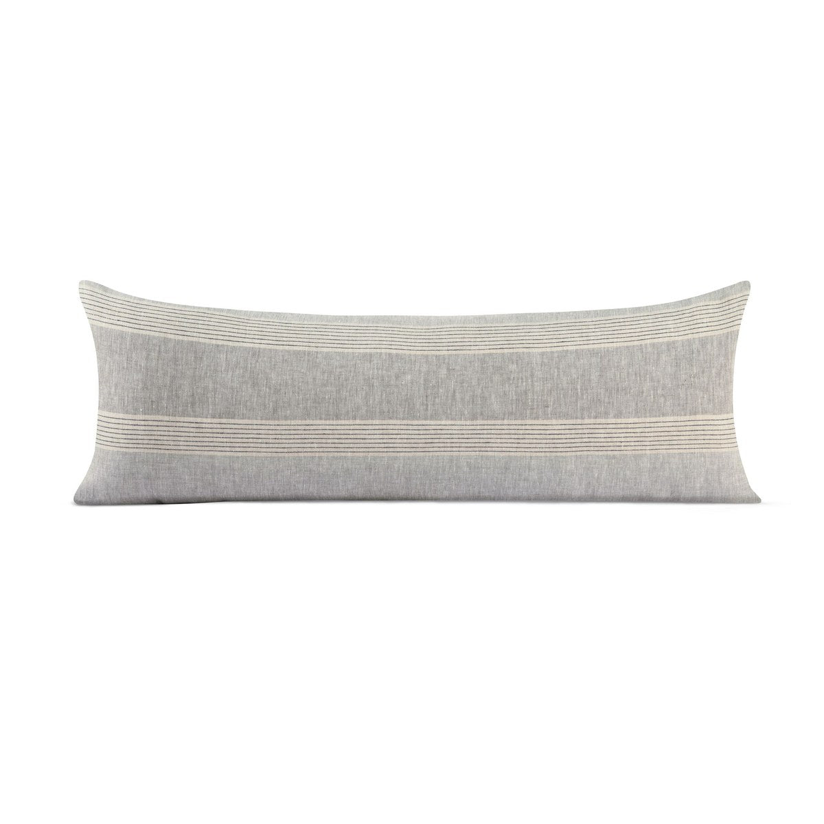 GRID-THUMB: #Catalina Lumbar Pillow - Gray/Ivory