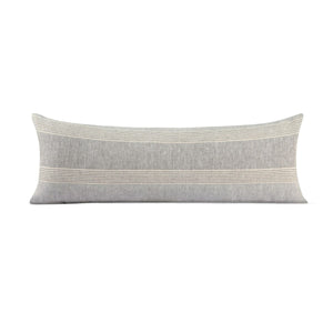 GRID-THUMB: #Catalina Lumbar Pillow - Gray/Ivory