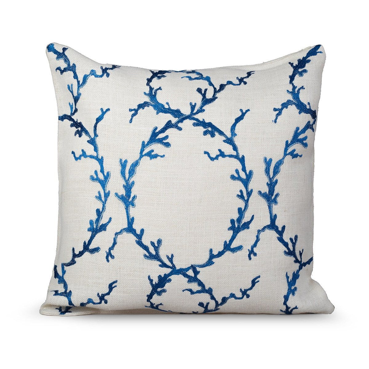 GRID-THUMB: #Coastal Decorative Throw Pillow - White