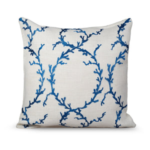 GRID-THUMB: #Coastal Decorative Throw Pillow - White