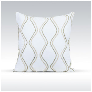 GRID-THUMB: #Enlace Decorative Throw Pillow - White
