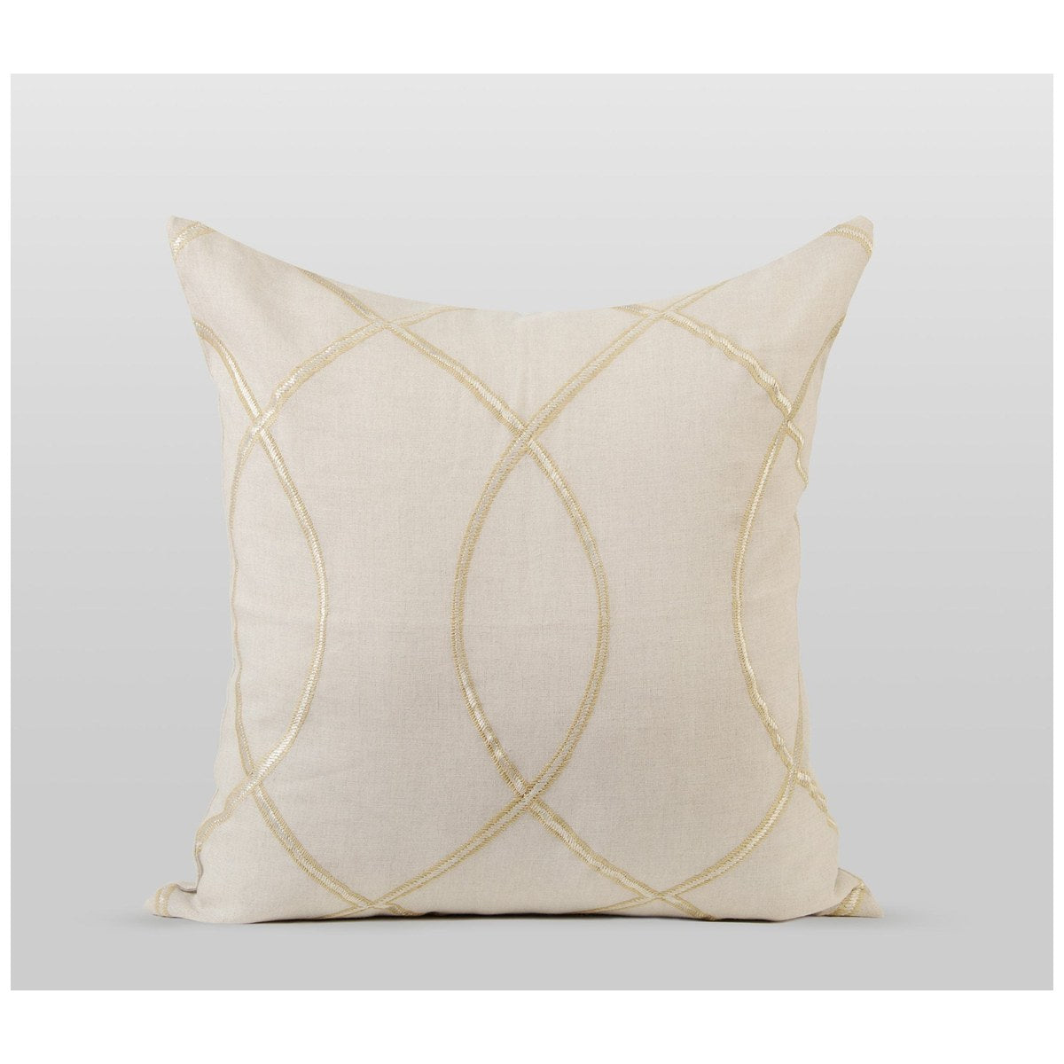 GRID-THUMB: #Glitz Decorative Throw Pillow - Natural