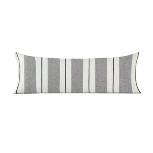 GRID-THUMB: #Henley Lumbar Pillow - Ivory/Gray