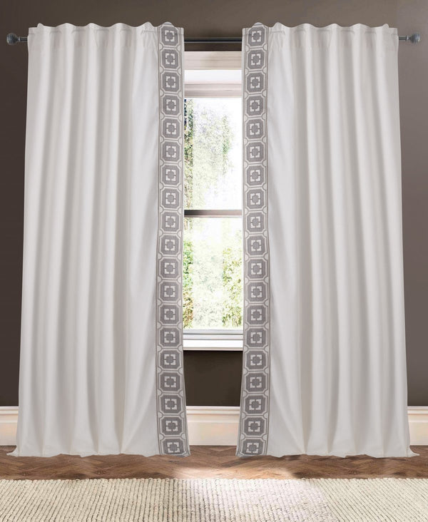 Medallion-Linen Cotton Blend