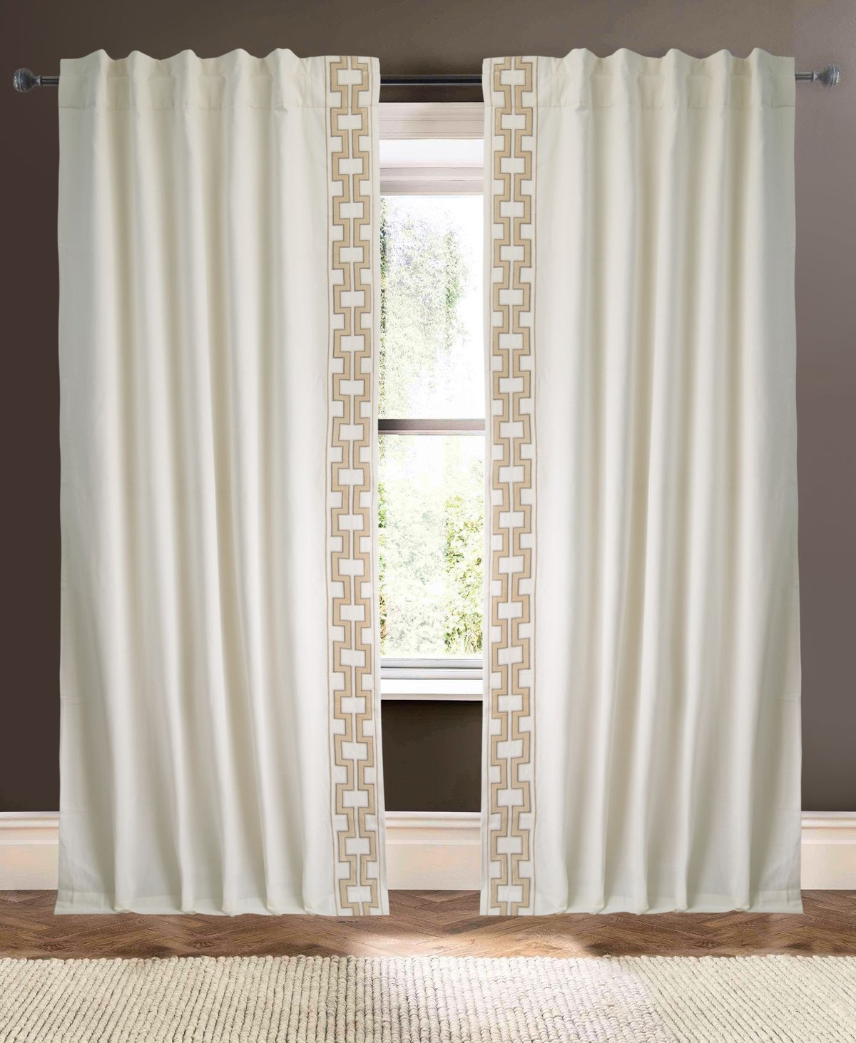 drapery panel - Ivory