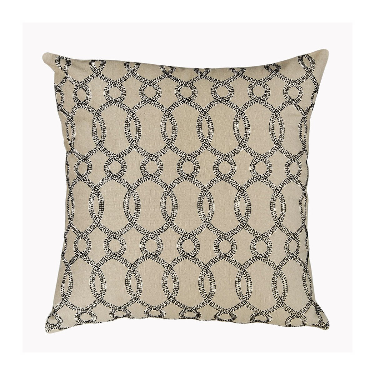 GRID-THUMB: #Kantha Decorative Throw Pillow - Natural