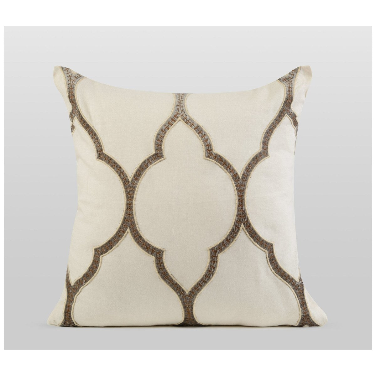 GRID-THUMB: #Lavish Decorative Throw Pillow - Ivory