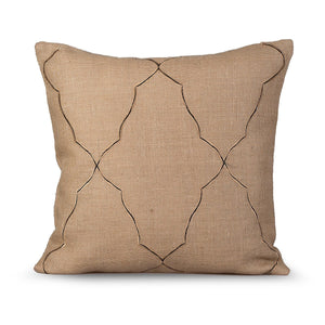 GRID-THUMB: #Mesmerize Decorative Throw Pillow - Natural