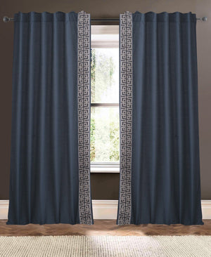 drapery panel - Ombre Blue