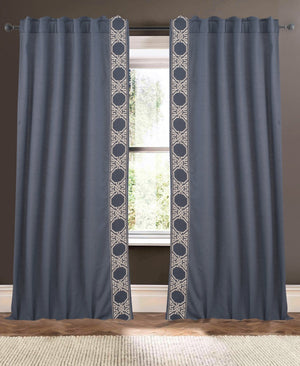 drapery panel - Ombre Blue