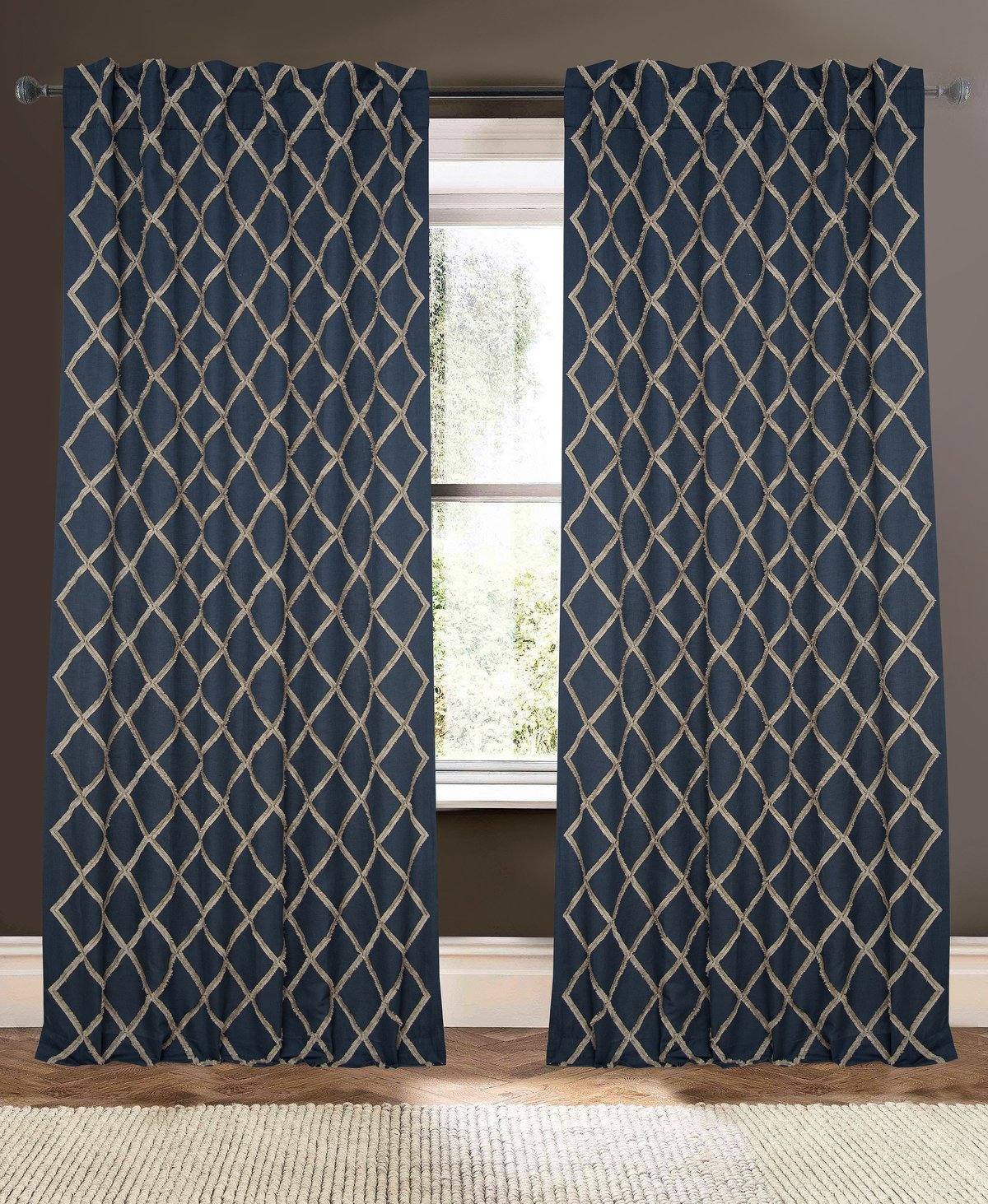 drapery panel - Ombre Blue