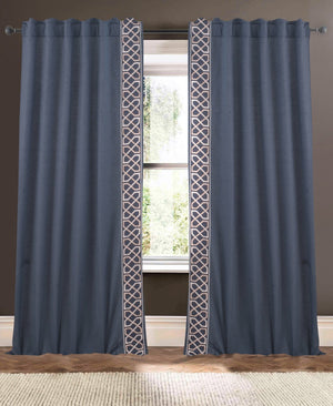 drapery panel - Ombre Blue