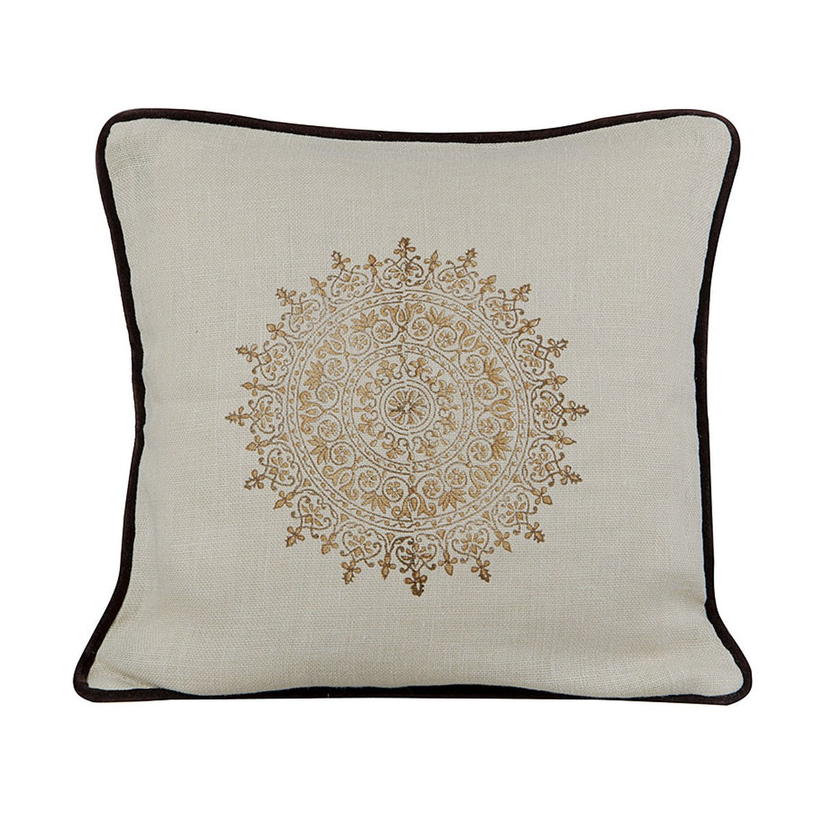 GRID-THUMB: #Suncrest Decorative Throw Pillow - Wheatish