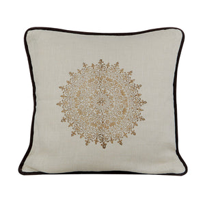 GRID-THUMB: #Suncrest Decorative Throw Pillow - Wheatish