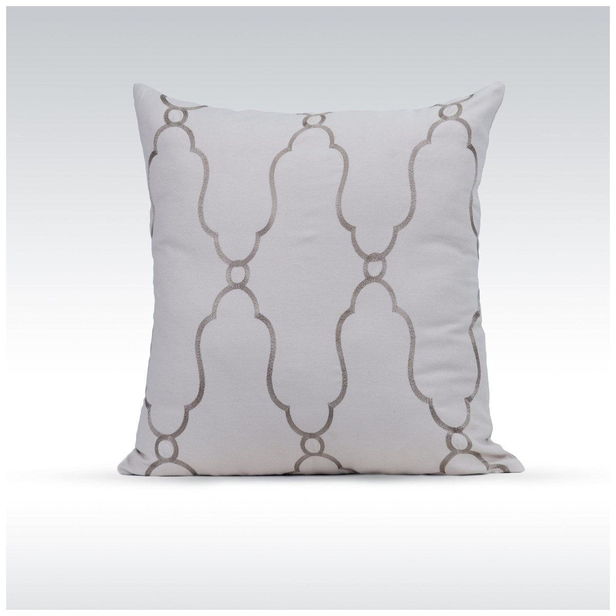 GRID-THUMB: #Viola Decorative Throw Pillow - Natural