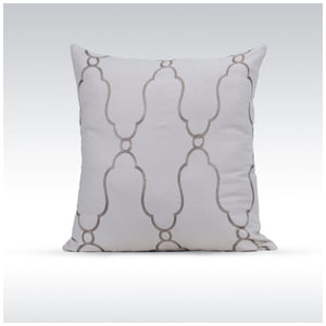 GRID-THUMB: #Viola Decorative Throw Pillow - Natural